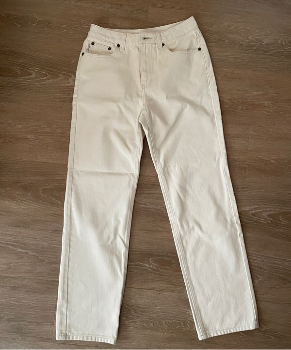 MUSINSA公式 | GLOWNY THE JANE JEANS (WHITE)