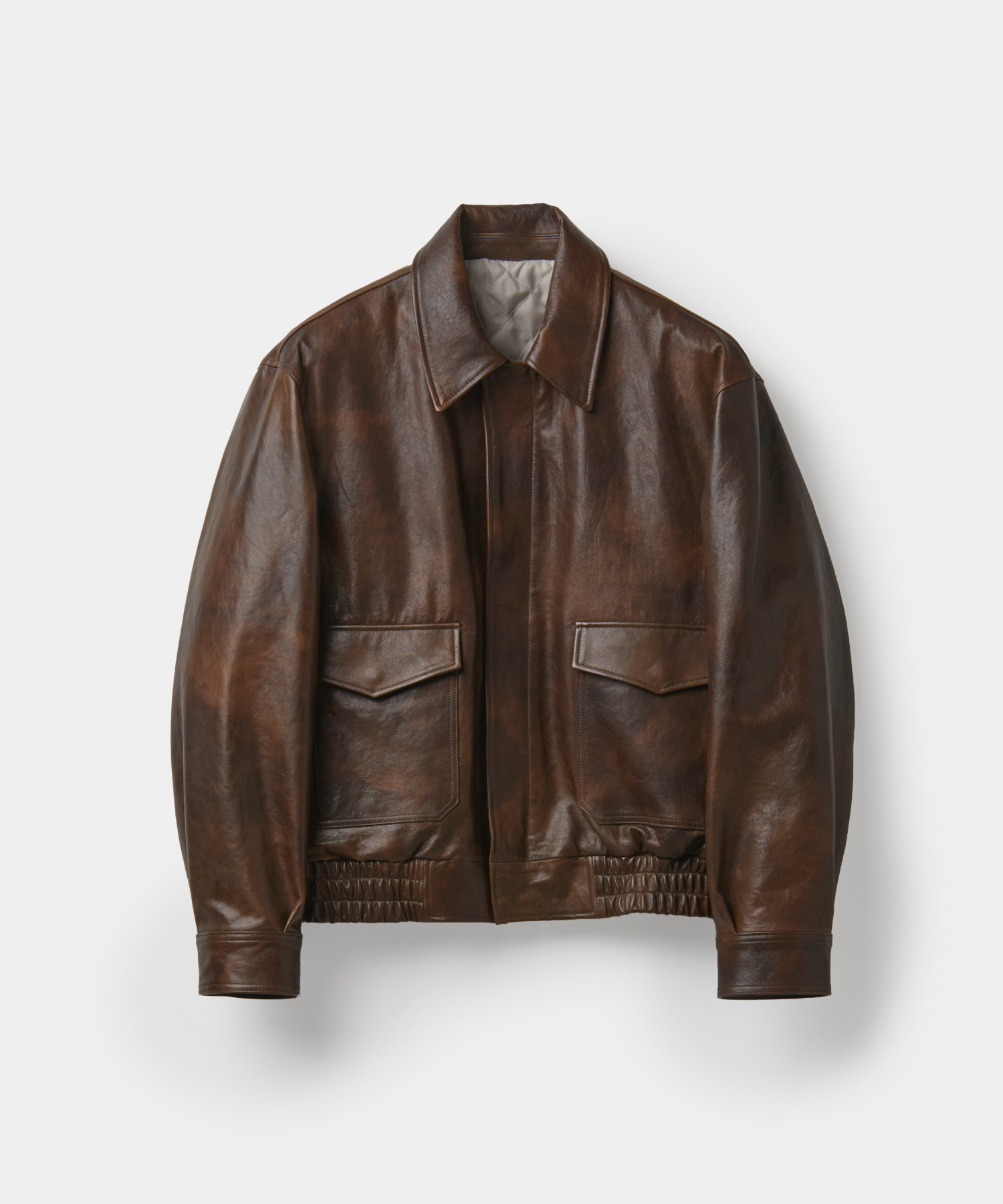 MUSINSA | COOR Vegetable Leather A-2 Jacket (Brown)