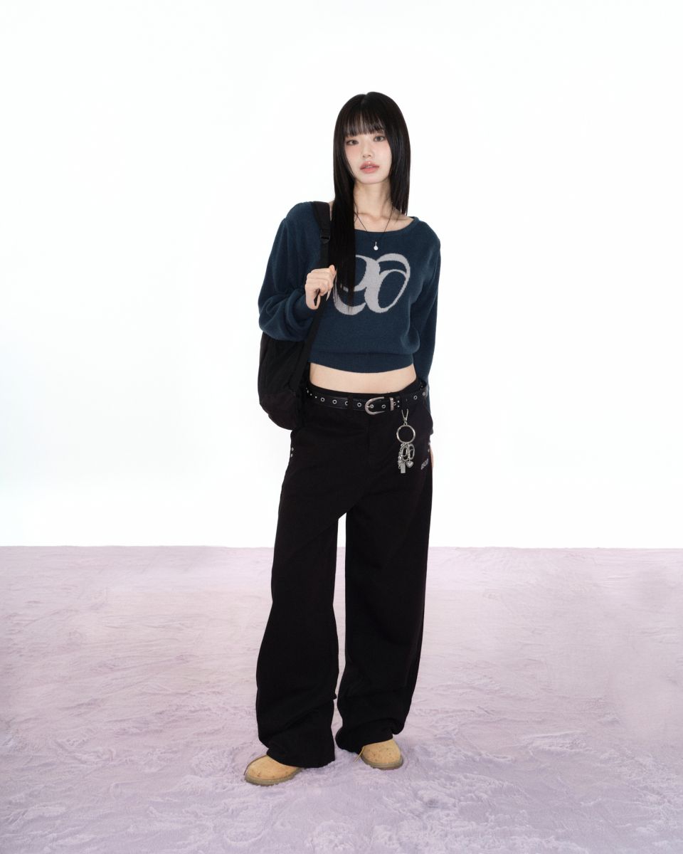 MUSINSA公式 | ASON SMOG WIDE PANTS / BLACK