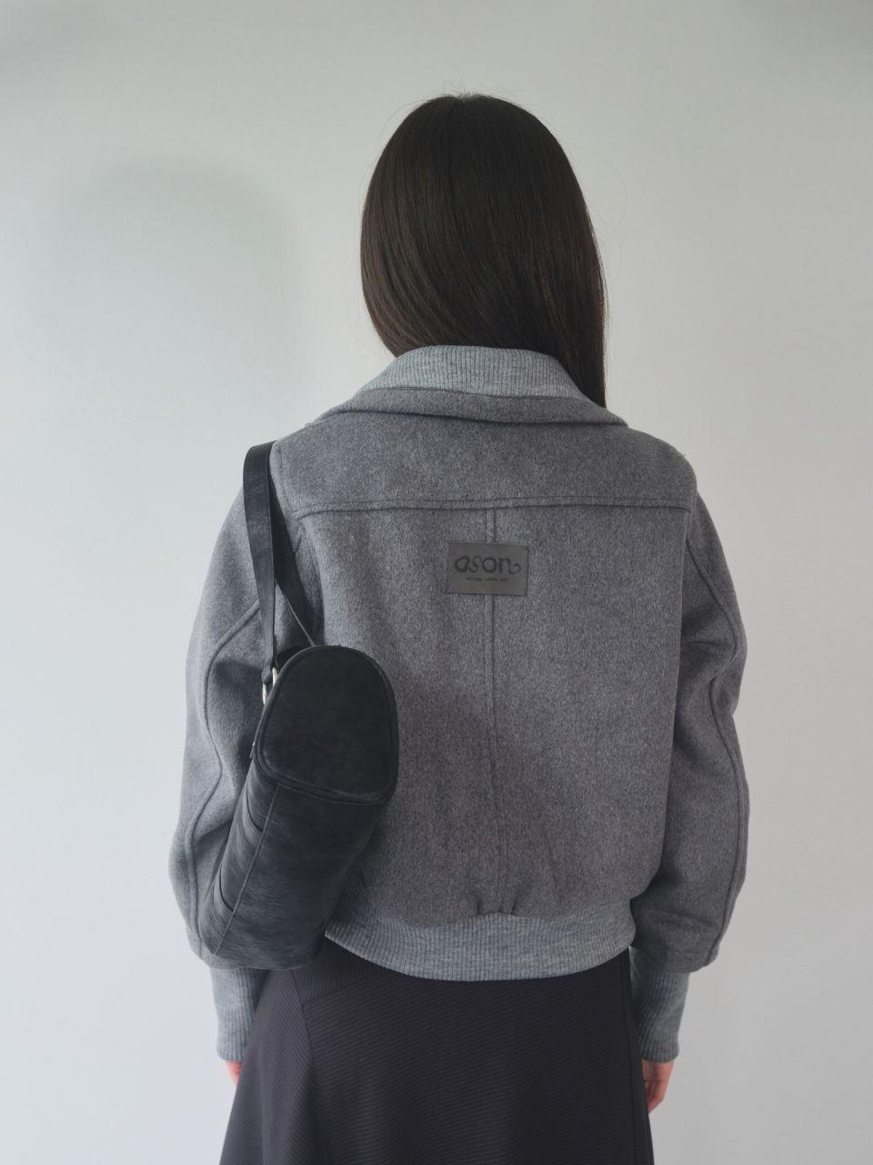 MUSINSA公式 | ASON DUMBO WOOL JACKET / GRAY