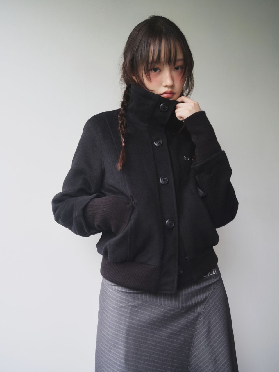 MUSINSA公式 | ASON DUMBO WOOL JACKET / BLACK