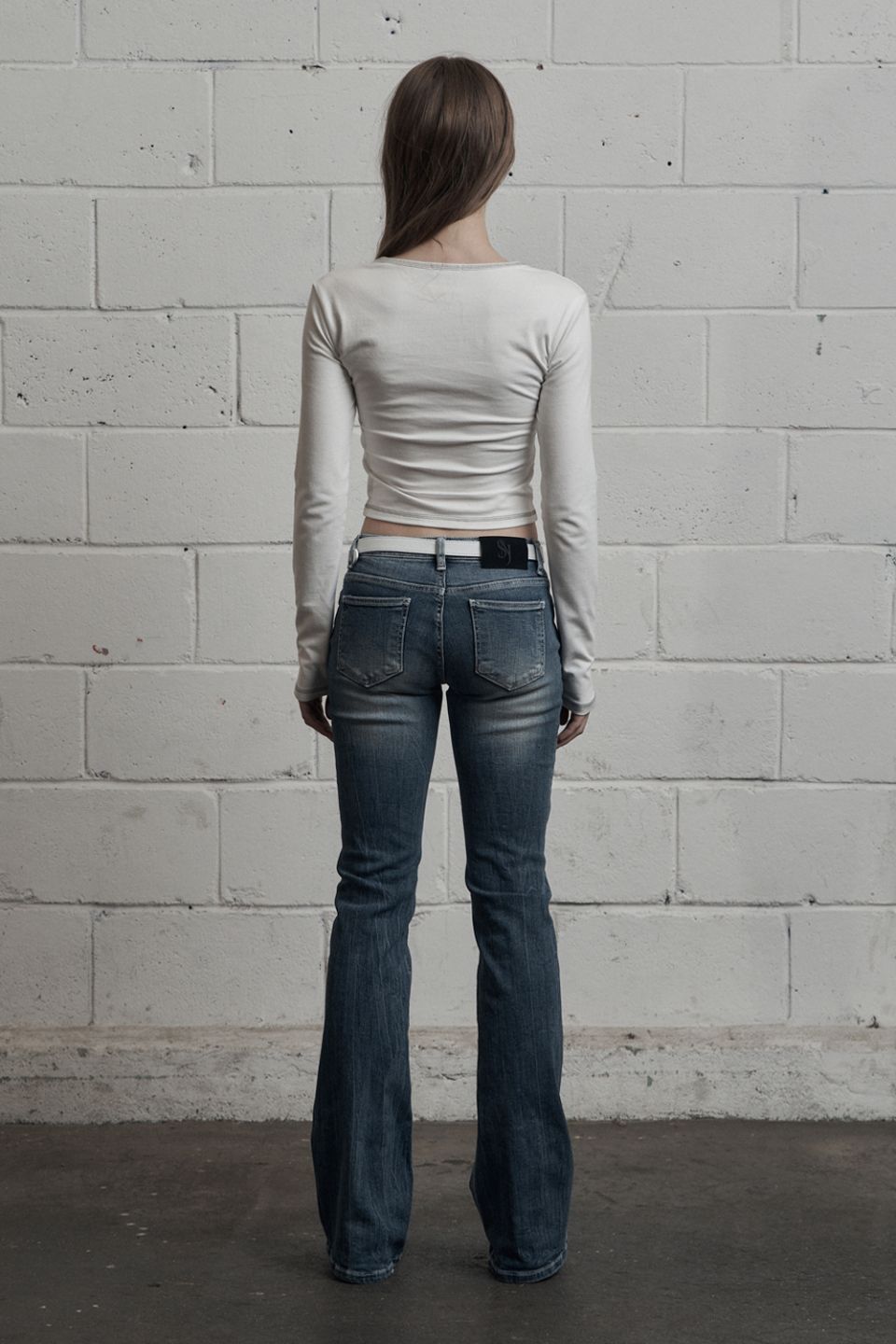 MUSINSA公式 | SYNERJYN WRINKLE CAT WASHING DENIM PANTS LIGHT BLUE