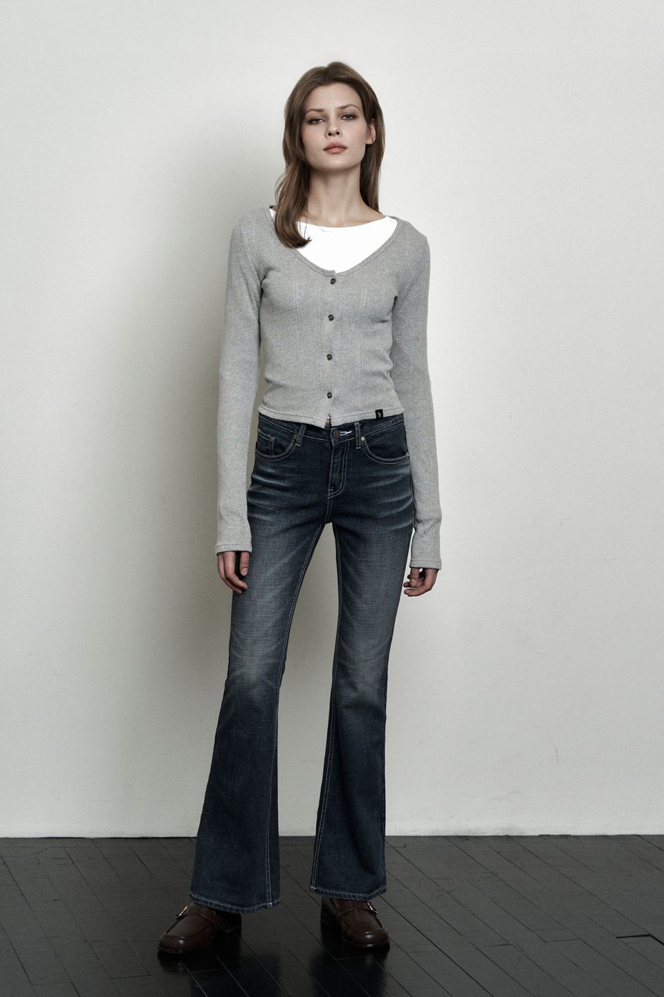 MUSINSA公式 | SYNERJYN SAND CAT WASHING DENIM PANTS BLUE