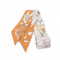 エルメス ツイリー GRANDE TENUE 馬の礼装 スカーフ シルク ブルー