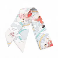 エルメス ツイリー CARRES VOLANTS 空飛ぶカレ スカーフ シルク グレー