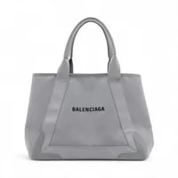 バレンシアガ ネイビーカバスM レザー トートバッグ ブラック 339936