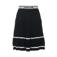 セリーヌ フィービー期 ウール スカート 34 レディース グレー 2 2P96