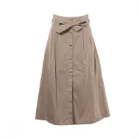 セリーヌ フィービー期 ウール スカート 34 レディース グレー 2 2P96