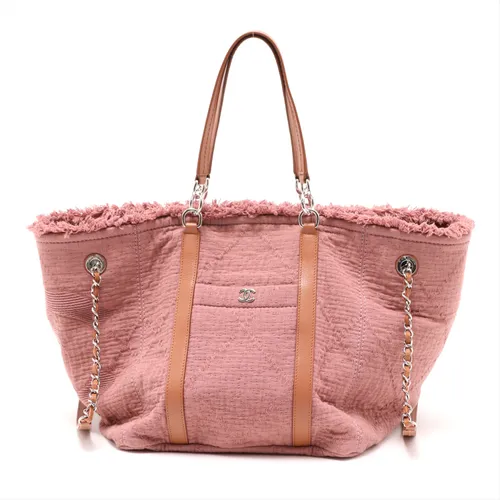 シャネル ココマーク キャンバス トートバッグ ピンク Aランクの買取