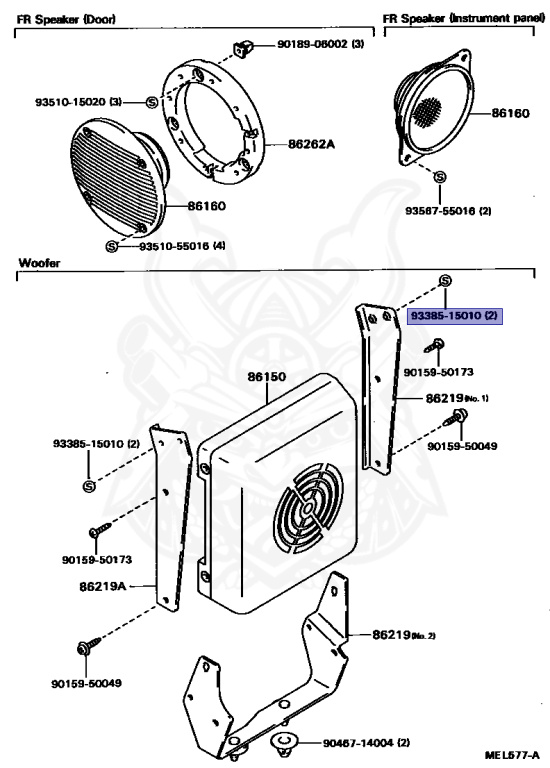 93385-15010 - Toyota - Screw - Nengun Performance