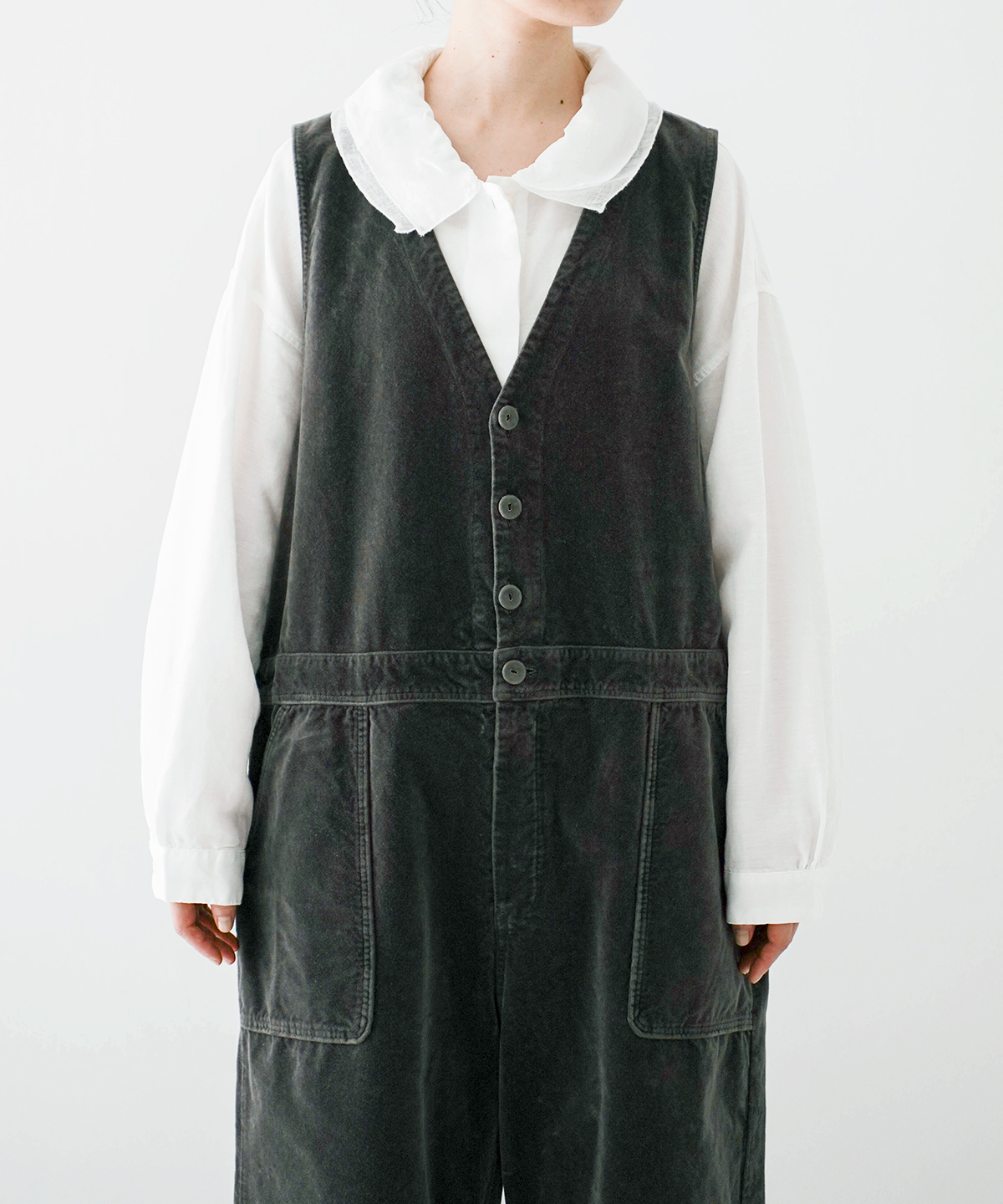 コットンベルベットサロペット｜nest Robe / CONFECT ONLINE SHOP