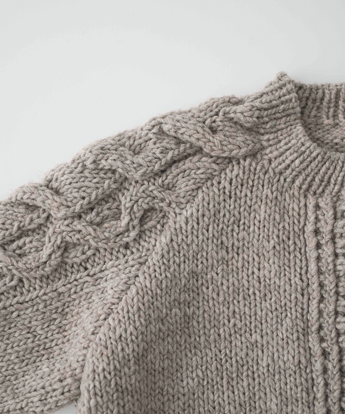 ペルーケーブルスリーブニットカーディガン｜nest Robe / CONFECT