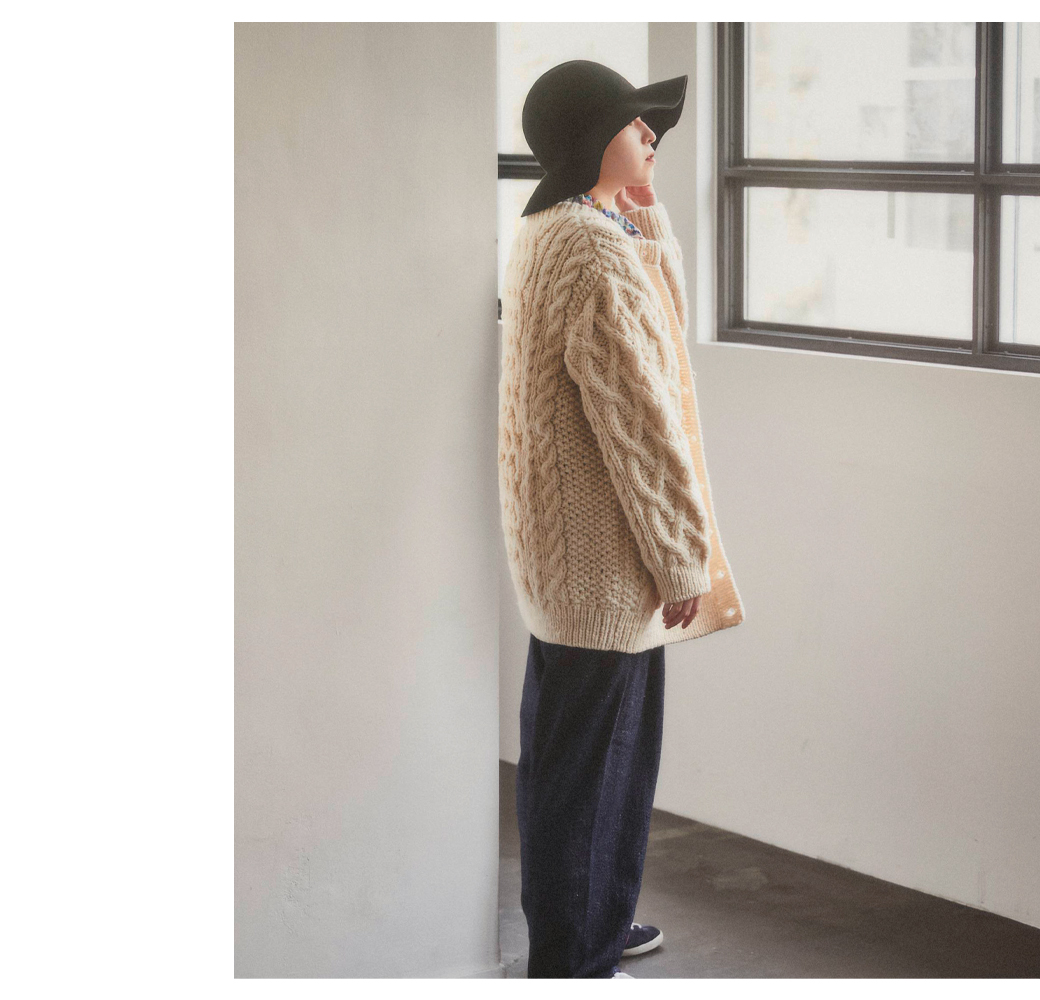 PERUVIAN WOOL HAND KNIT｜nest Robe / CONFECT ONLINE SHOP