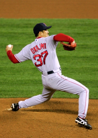 岡島秀樹 レッドソックス ／ ワールドシリーズ第3戦 (2007年10月28日