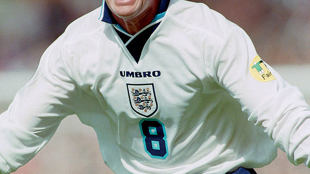 当時物！96？ミドルスブラ ポールガス ユニフォーム イングランド代表