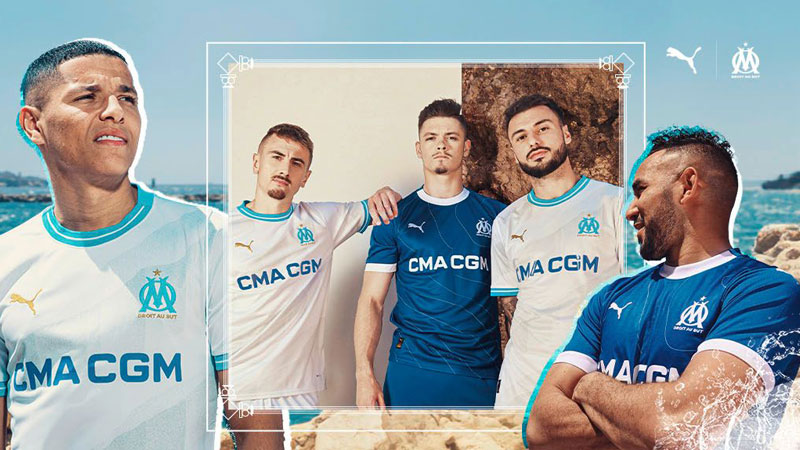 マルセイユが23-24新ユニフォームを発表！“地中海デザイン”が爽やか