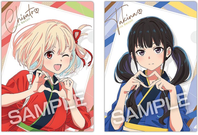 ローソン「リコリスリコイル」クリアファイル配布、喫茶リコリコ制服の