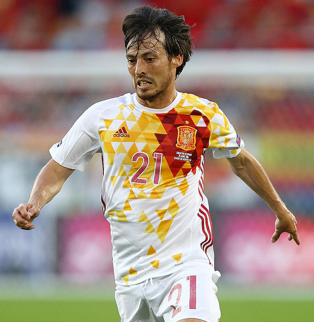 スペイン代表 adidas 2010 サッカーホームユニフォーム ダビド・シルバ