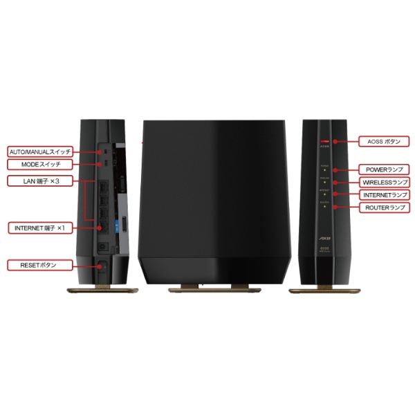 バッファロー 無線LAN親機 WiFiルーター 11ax/ac/n/a/g/b 4803+