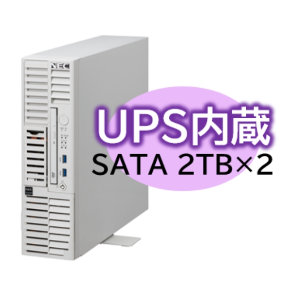 NEC Express5800/D/T110m-S UPS内蔵モデル Xeon E-2414 4C/16GB/SATA