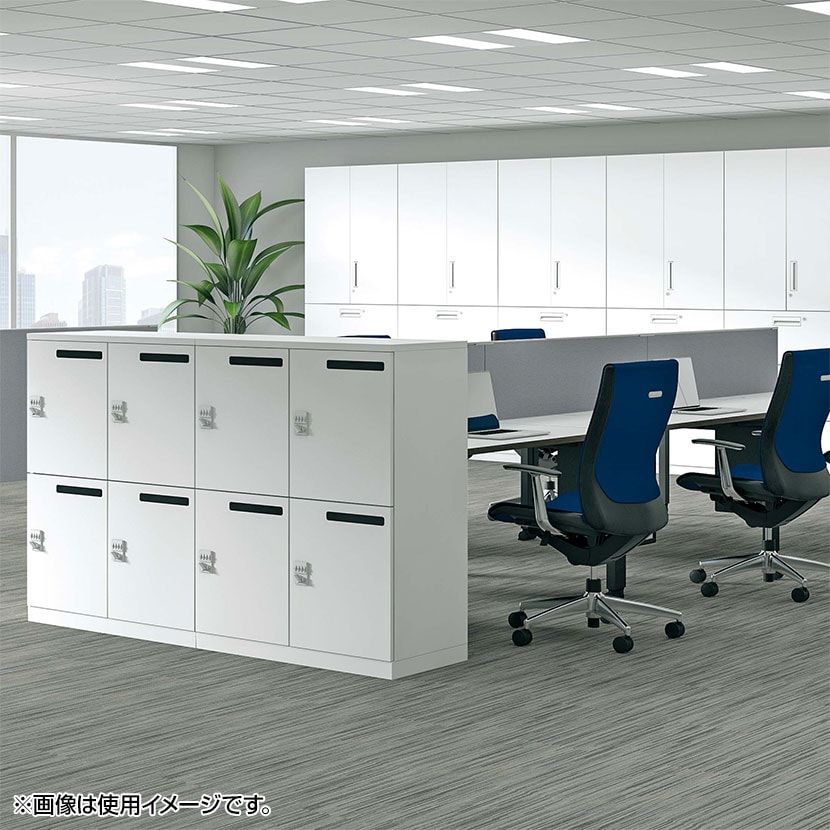 送料無料】 コクヨ エディア EDIA 収納 ロッカー ホワイト 6人用