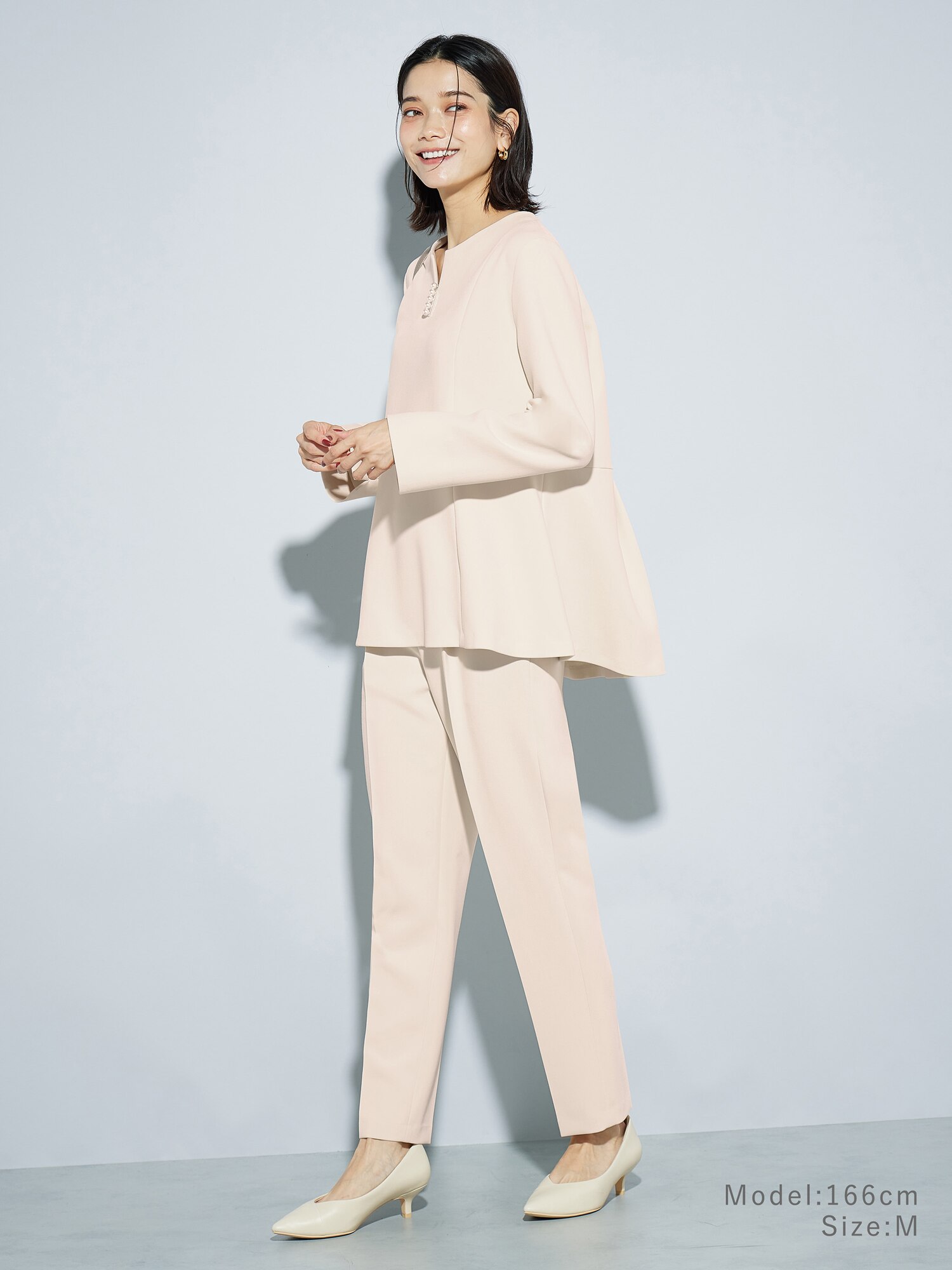 PLST(プラステ)公式 | フェイクパールペプラムブラウスセットアップ