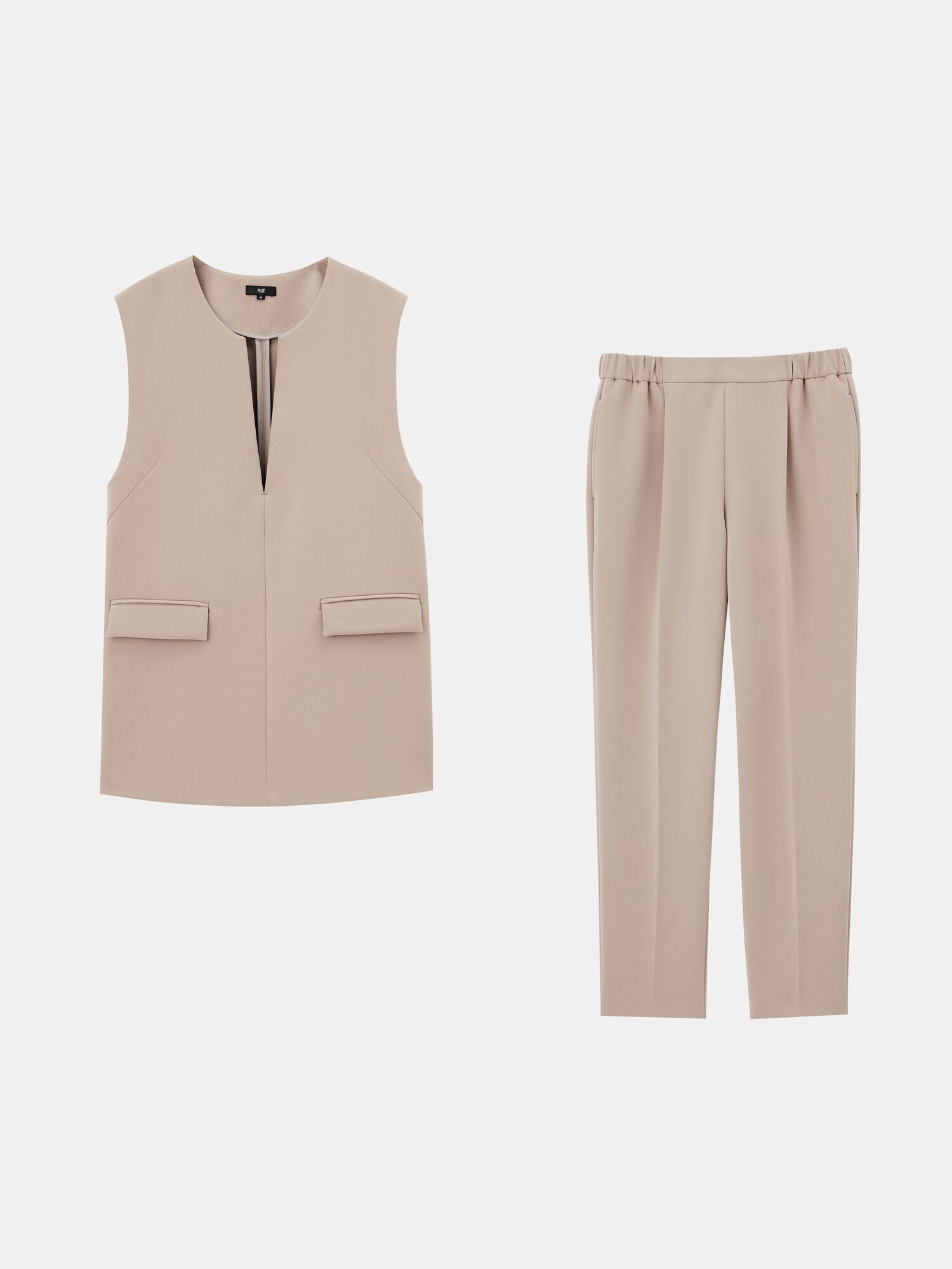 PLST(プラステ)公式 | Vネックベストパンツセットアップ