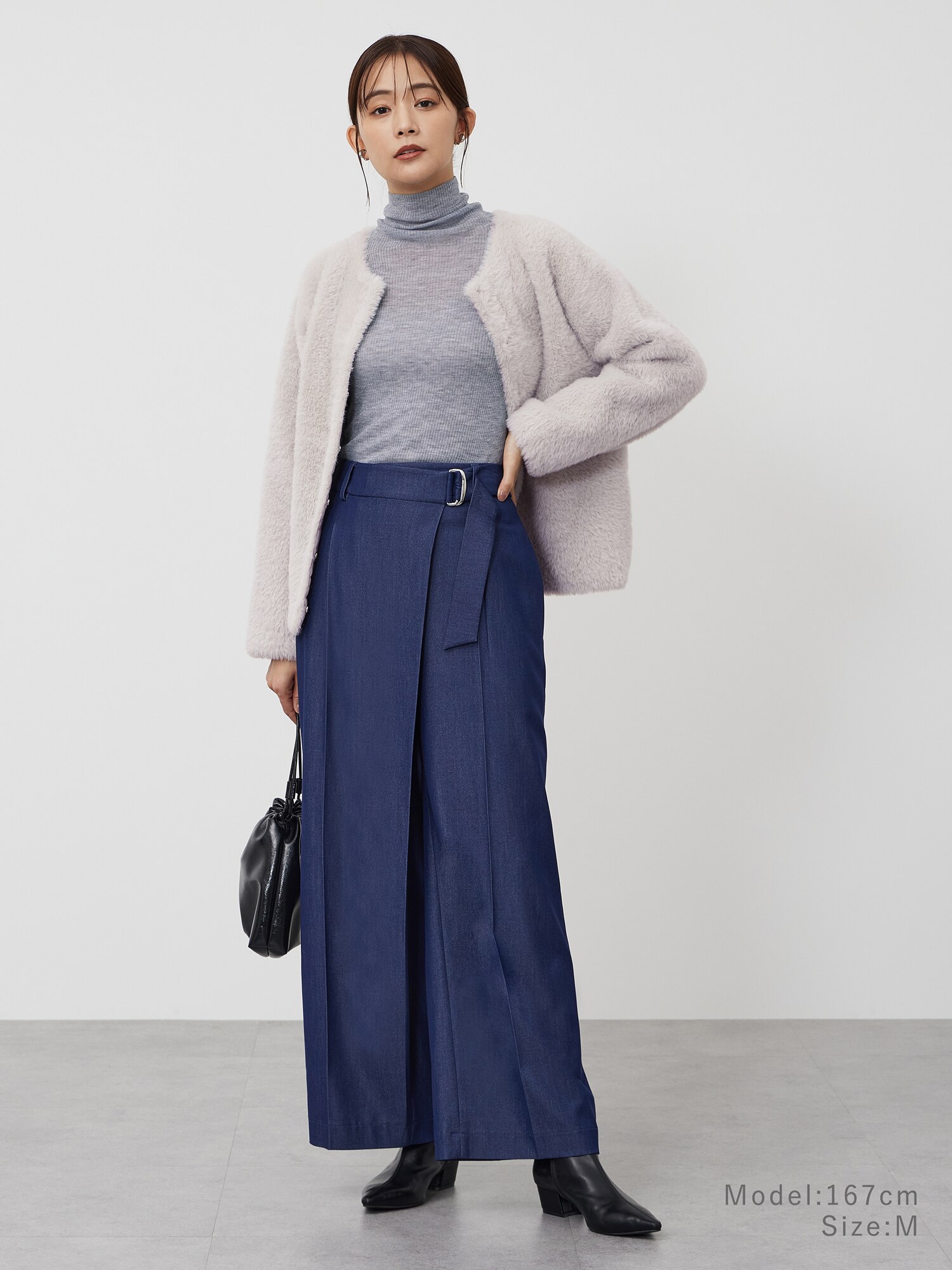 PLST(プラステ)公式 | ラメシアーリブタートルネックセーター