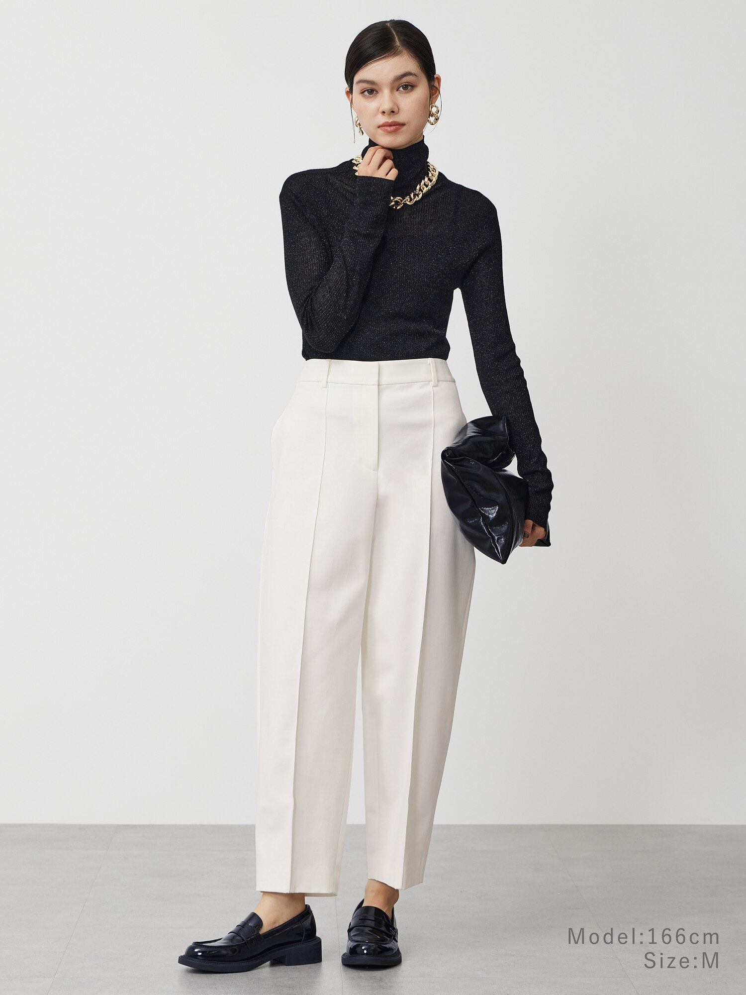 PLST(プラステ)公式 | ラメシアーリブタートルネックセーター