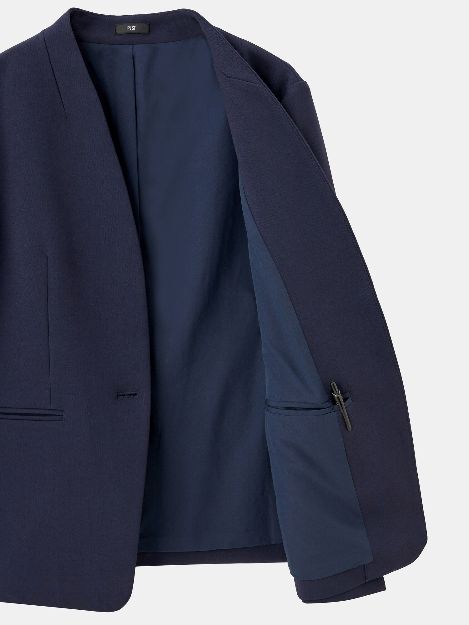 極美品】PLST セット ウォームリザーブ ノーカラージャケット ワイド