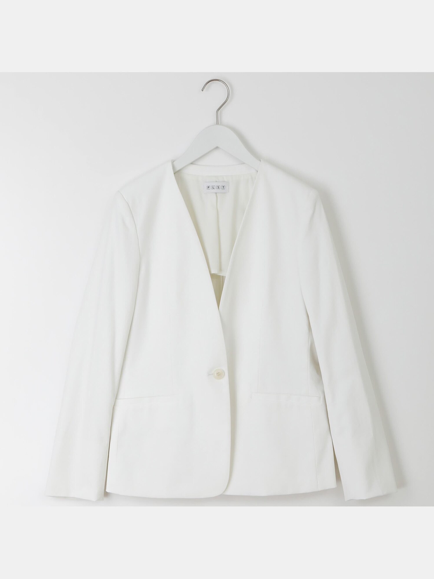 PLST(プラステ)公式 | リネンブレンドカラーレスジャケット(レディース