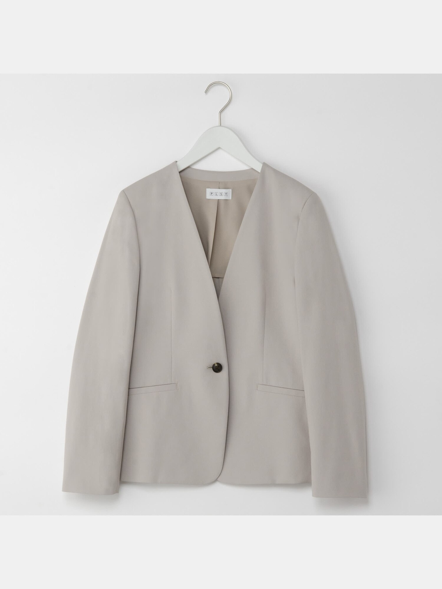 PLST(プラステ)公式 | リネンブレンドカラーレスジャケット