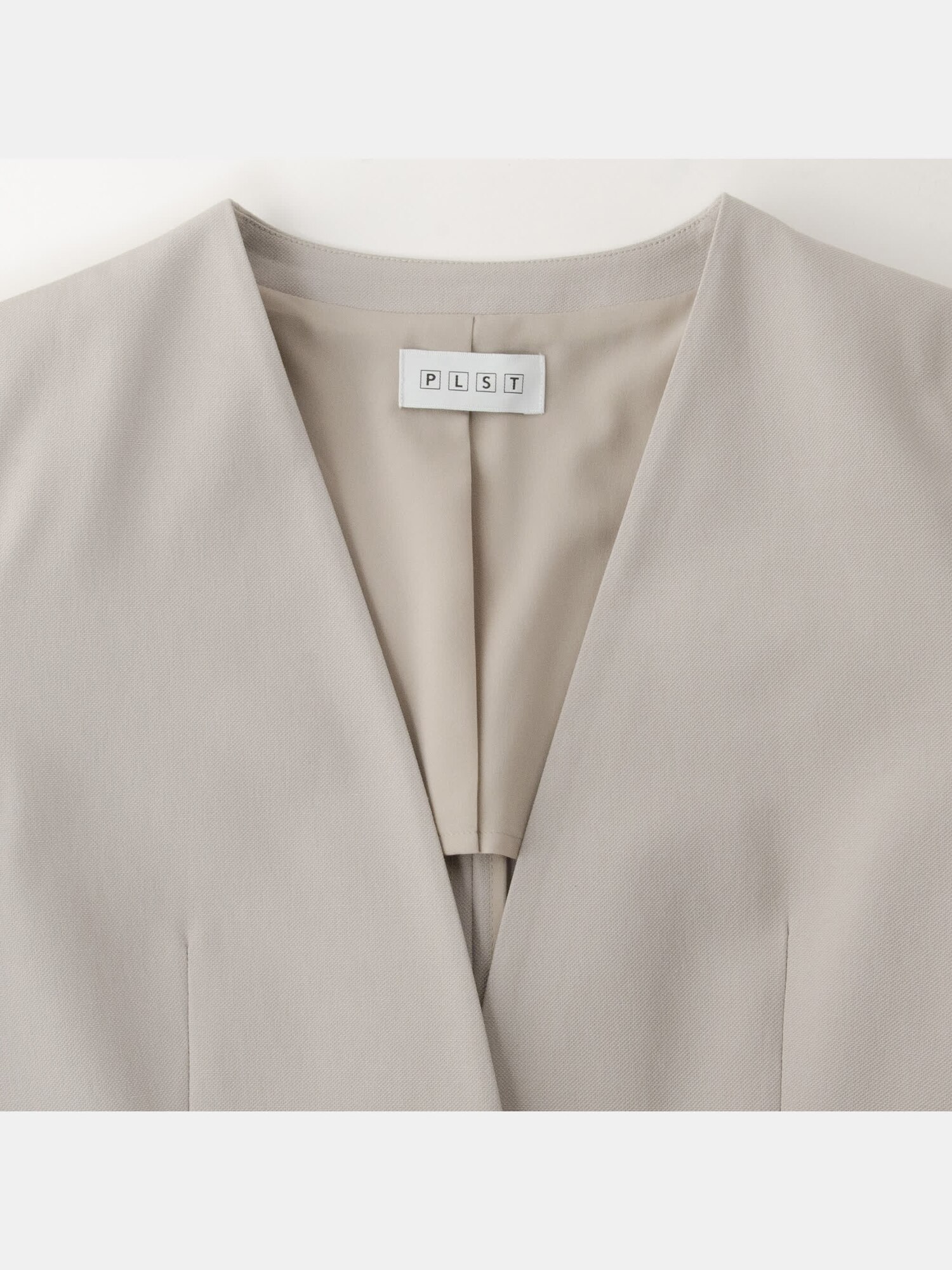 PLST(プラステ)公式 | リネンブレンドカラーレスジャケット