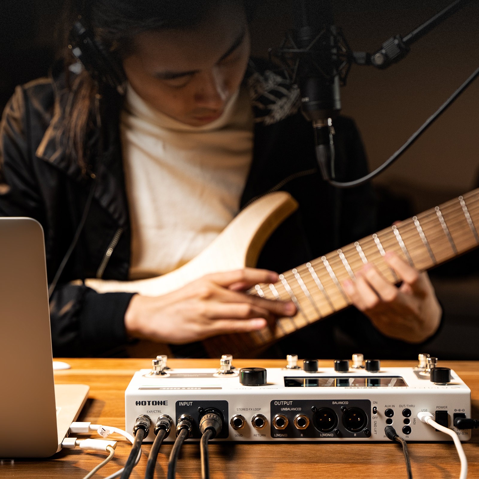 Hotone Ampero II Stage Guitar Bass Amp Modeling IR Cabinets Multi