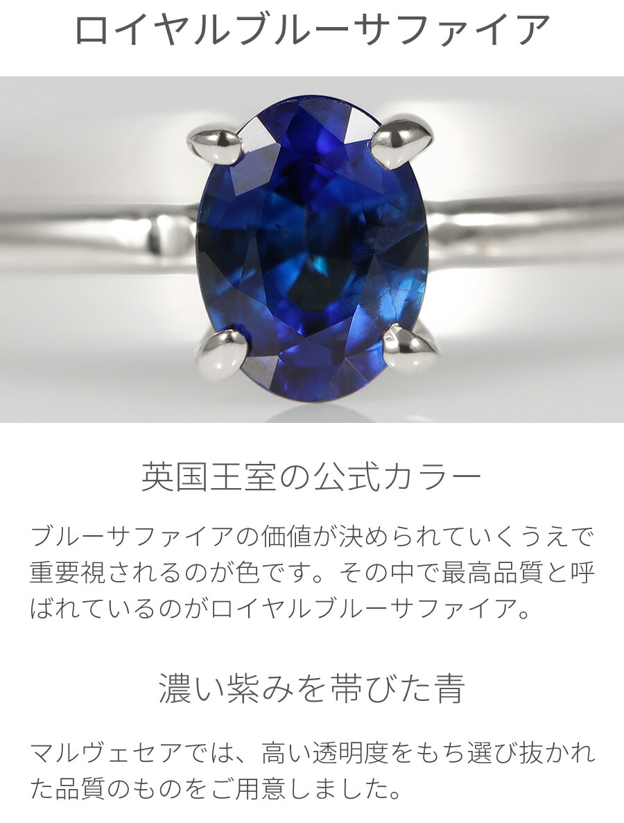 楽天市場】【鑑別書】 サファイア リング ロイヤルブルー 0.2 カラット