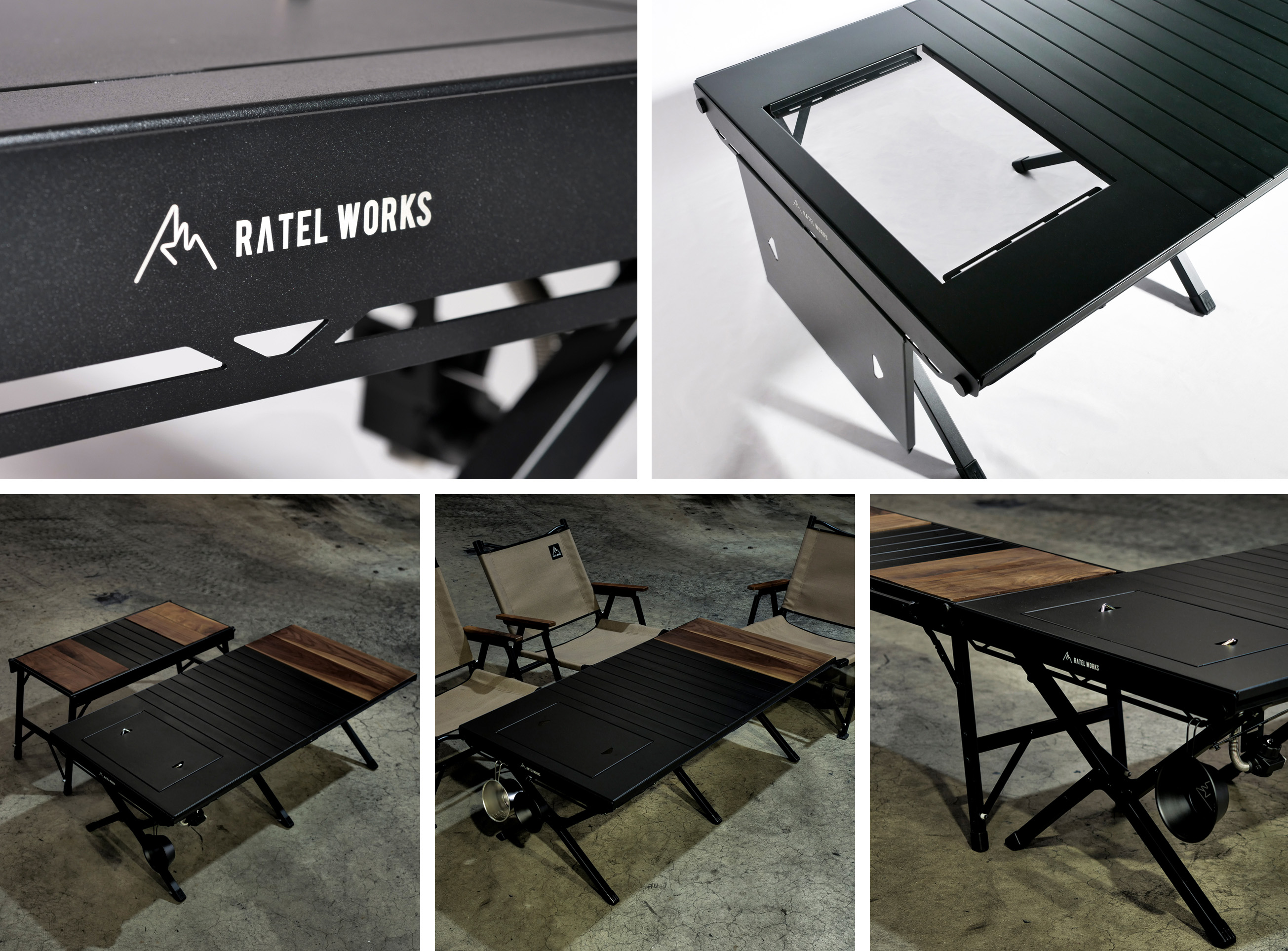 ラーテルワークス ウッドパネルテーブル120 WOOD PANEL TABLE120