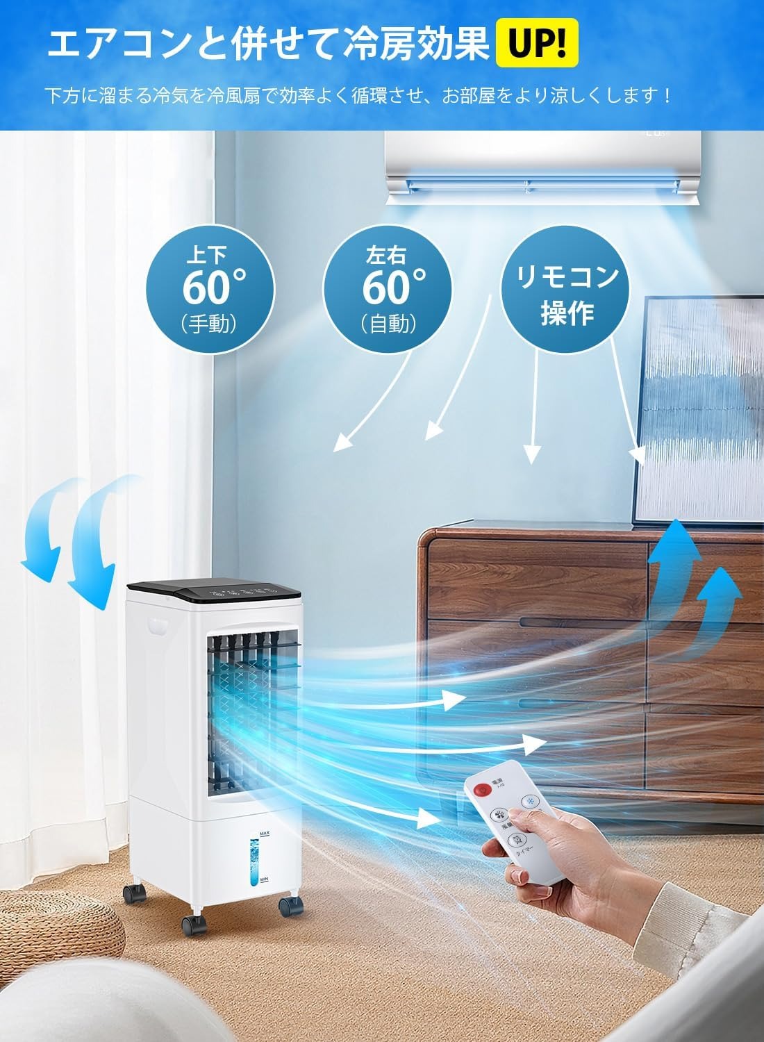 楽天市場】冷風機 冷風扇 【2025年最新型 急速冷却 最強冷風】扇風機