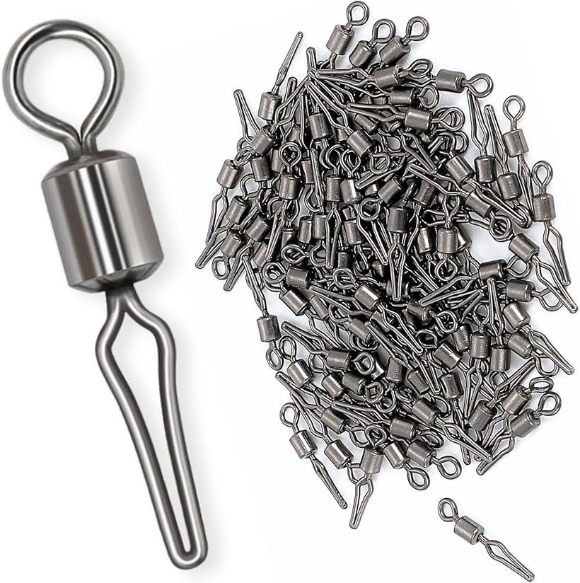 楽天市場】ハリス止め サルカン 100個 自動ハリス止め スイベル 釣り