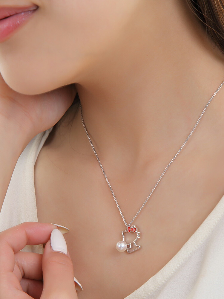 楽天市場】ハローキティ ネックレス Hello Kitty シルエット