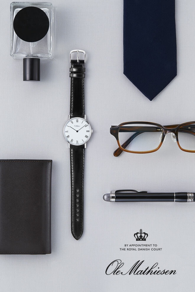 オーレマティーセン クォーツ メンズウォッチ ブラック 0515-ma714 Ole Mathiesen(オーレ・マティーセン)Heritage Navy Diver Automatic