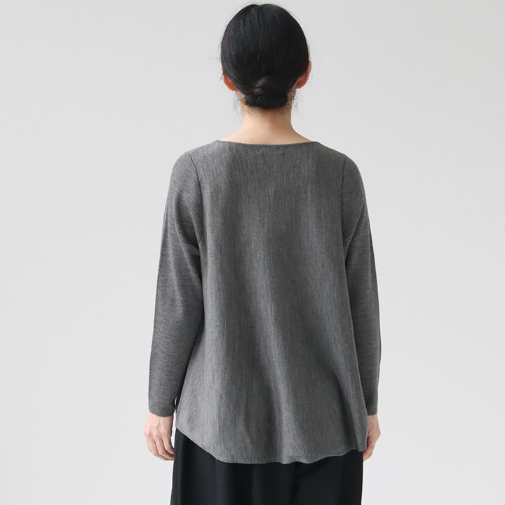 Ballsey ボールジィ｜シルケットウール ワイドプルオーバー 11-02-54