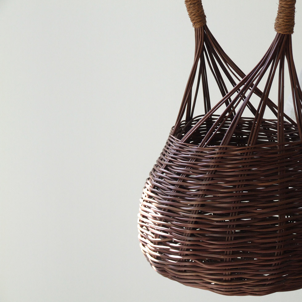 楽天市場】【沖縄県 今帰仁村のわらび細工】わらび 縄巻手付かご H56