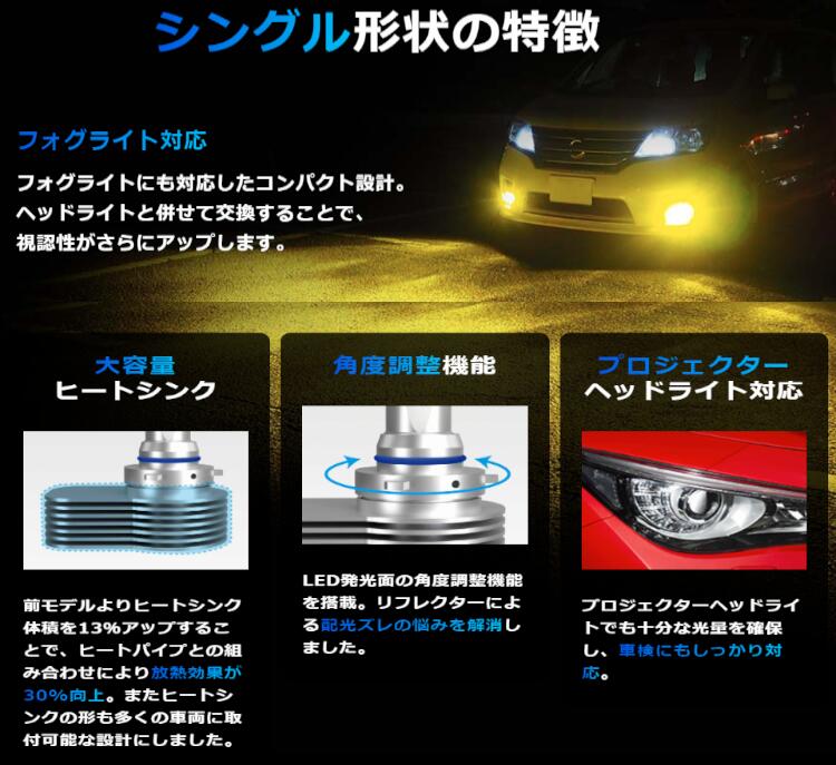 楽天市場】【SLRZH11060】SPHERE LIGHT RIZING3 車用LEDヘッドライト