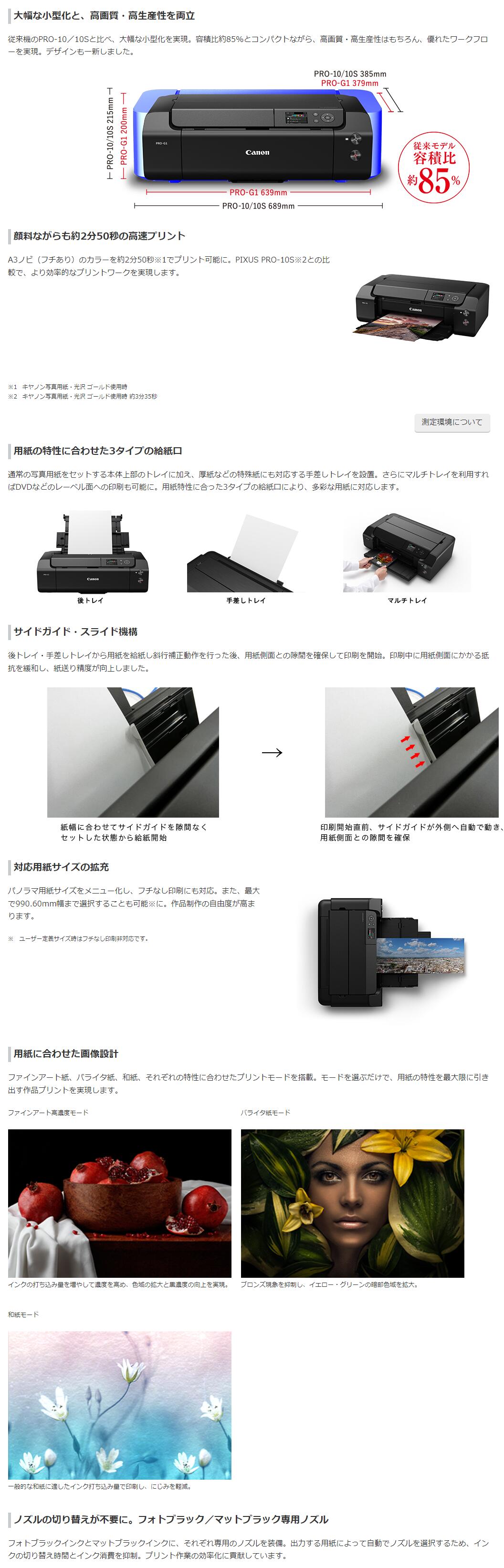 楽天市場】キヤノン インクジェットプリンター imagePROGRAF PRO-G1