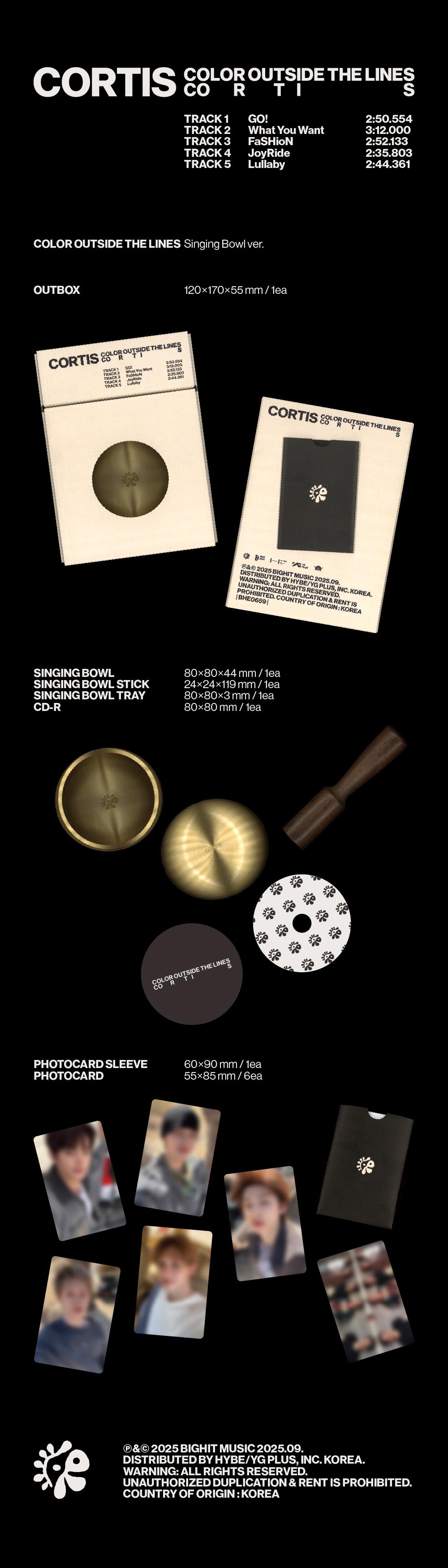 楽天市場】CORTIS - The 1st EP [COLOR OUTSIDE THE LINES] (Singing