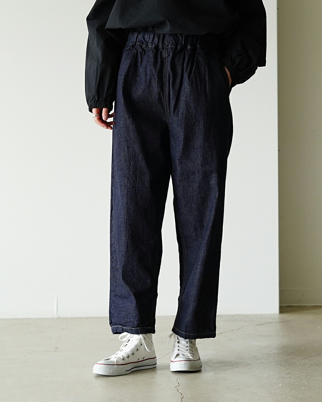 NARU（ナル） 8オンスムラデニム コージーパンツ レディース 637120