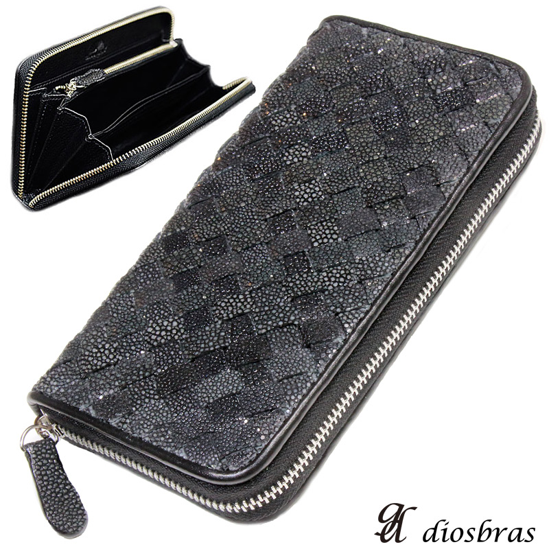 イントレチャート スティングレイのラウンドファスナー財布