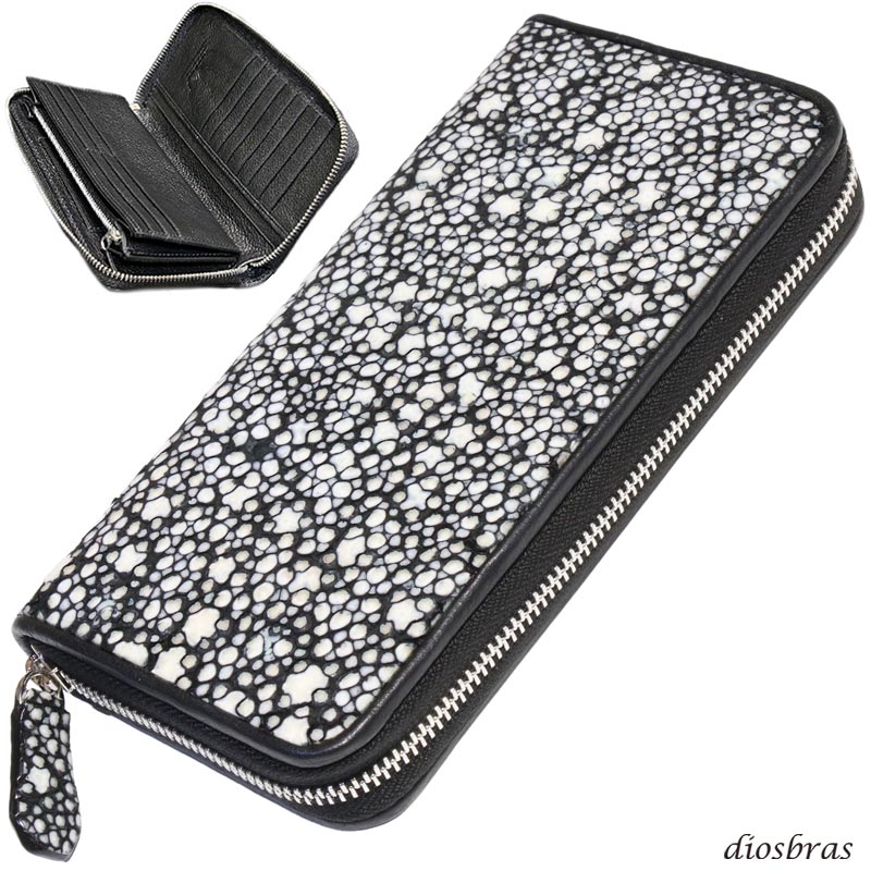 希少スタースティングレイのラウンドファスナー財布