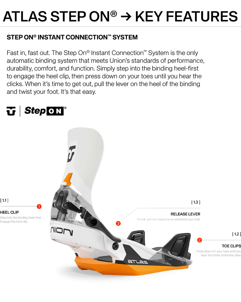 25-26 2026 UNION ユニオン ATLAS STEP ON アトラス ステップオン