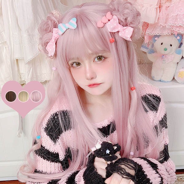 楽天市場】フルウィッグ lolita 長髪 ロリータ風 原宿風 かつら